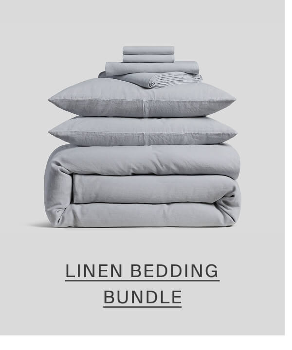shop linen bedding bundle