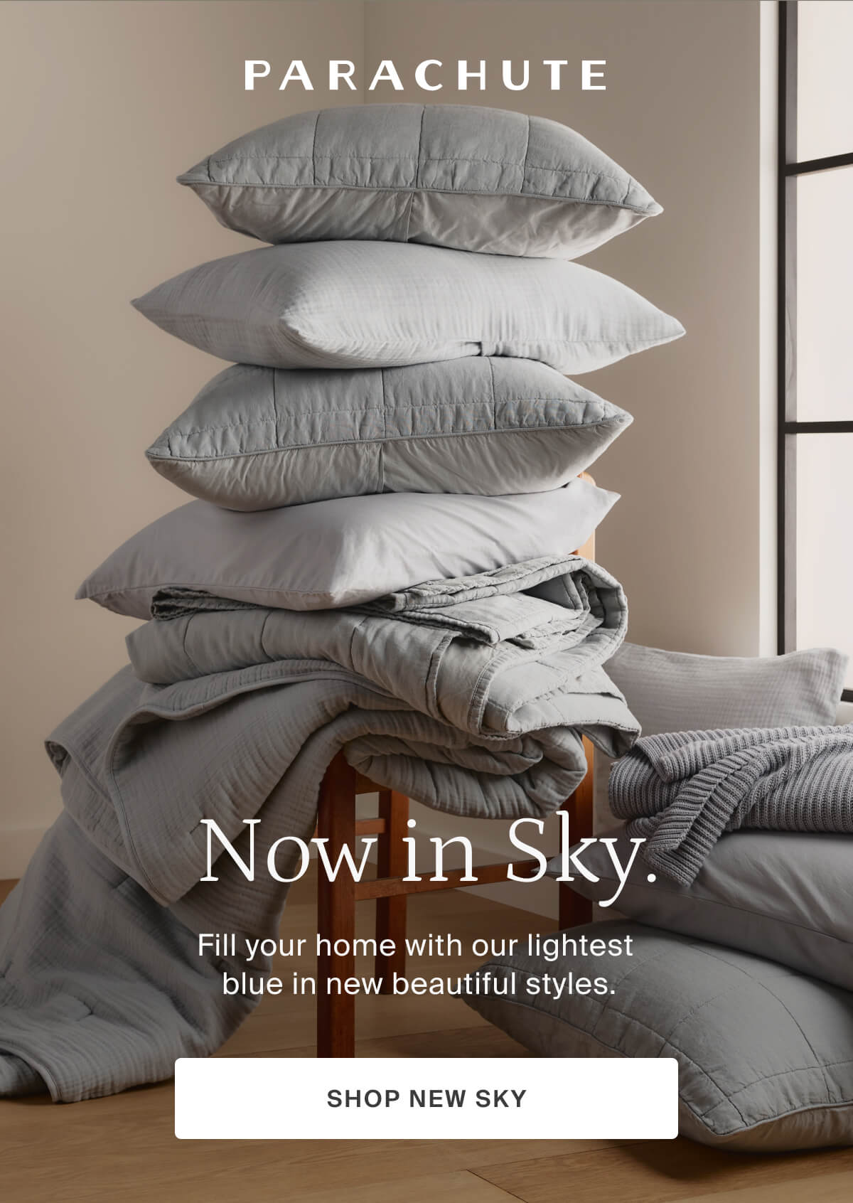 parachute, now in sky, shop new sky