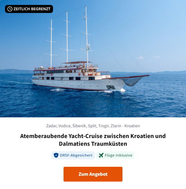 Atemberaubende Yacht-Cruise zwischen Kroatien und Dalmatiens Traumküsten