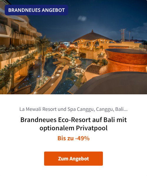 Brandneues Eco-Resort auf Bali mit optionalem Privatpool