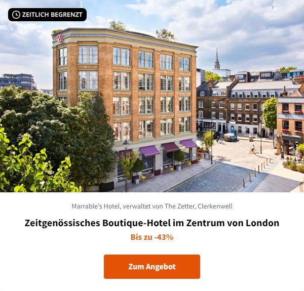Zeitgenössisches Boutique-Hotel im Zentrum von London