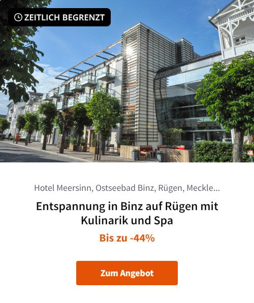 Entspannung in Binz auf Rügen mit Kulinarik und Spa