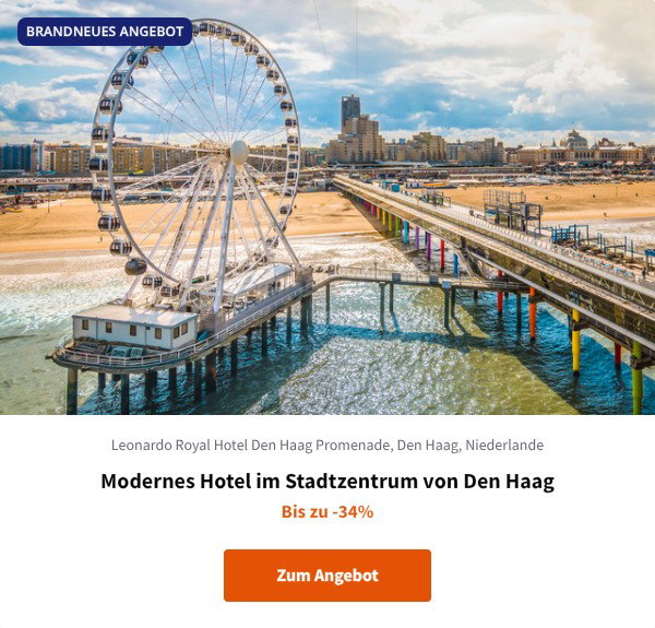 Modernes Hotel im Stadtzentrum von Den Haag