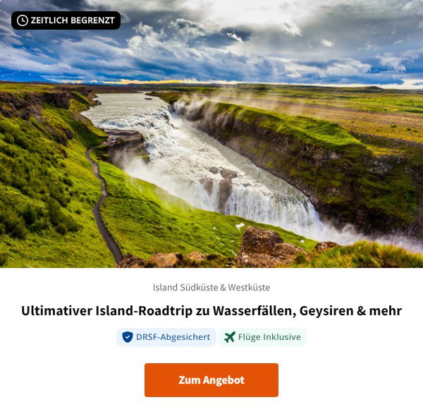 Ultimativer Island-Roadtrip zu Wasserfällen, Geysiren & mehr
