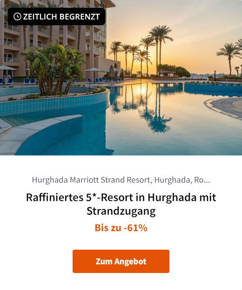 Raffiniertes 5*-Resort in Hurghada mit Strandzugang