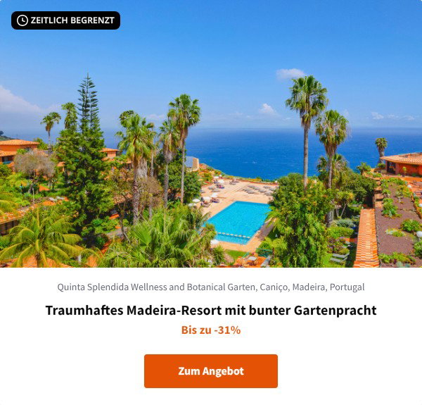Traumhaftes Madeira-Resort mit bunter Gartenpracht