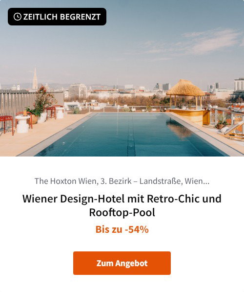 Wiener Design-Hotel mit Retro-Chic und Rooftop-Pool