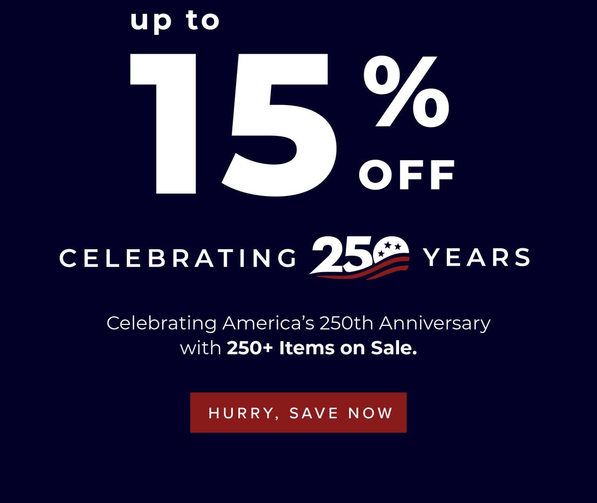 Early Access to Fourth of July Sale Starts Now - Up to 15% Off
