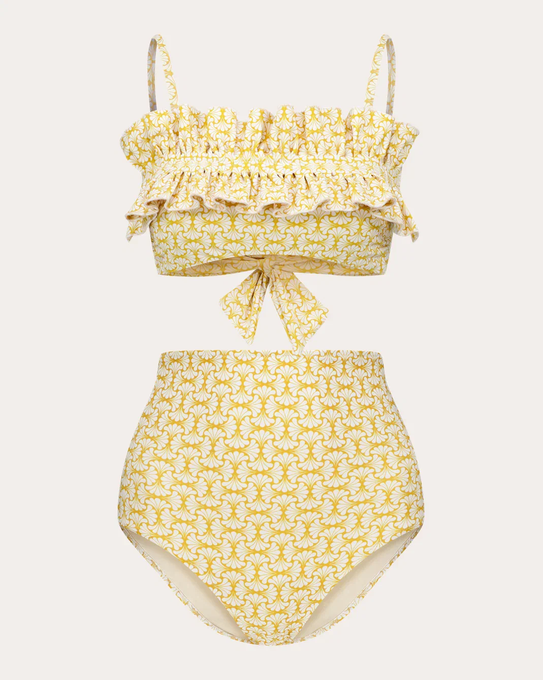 Ara Floral High-Rise Bikini Bottoms