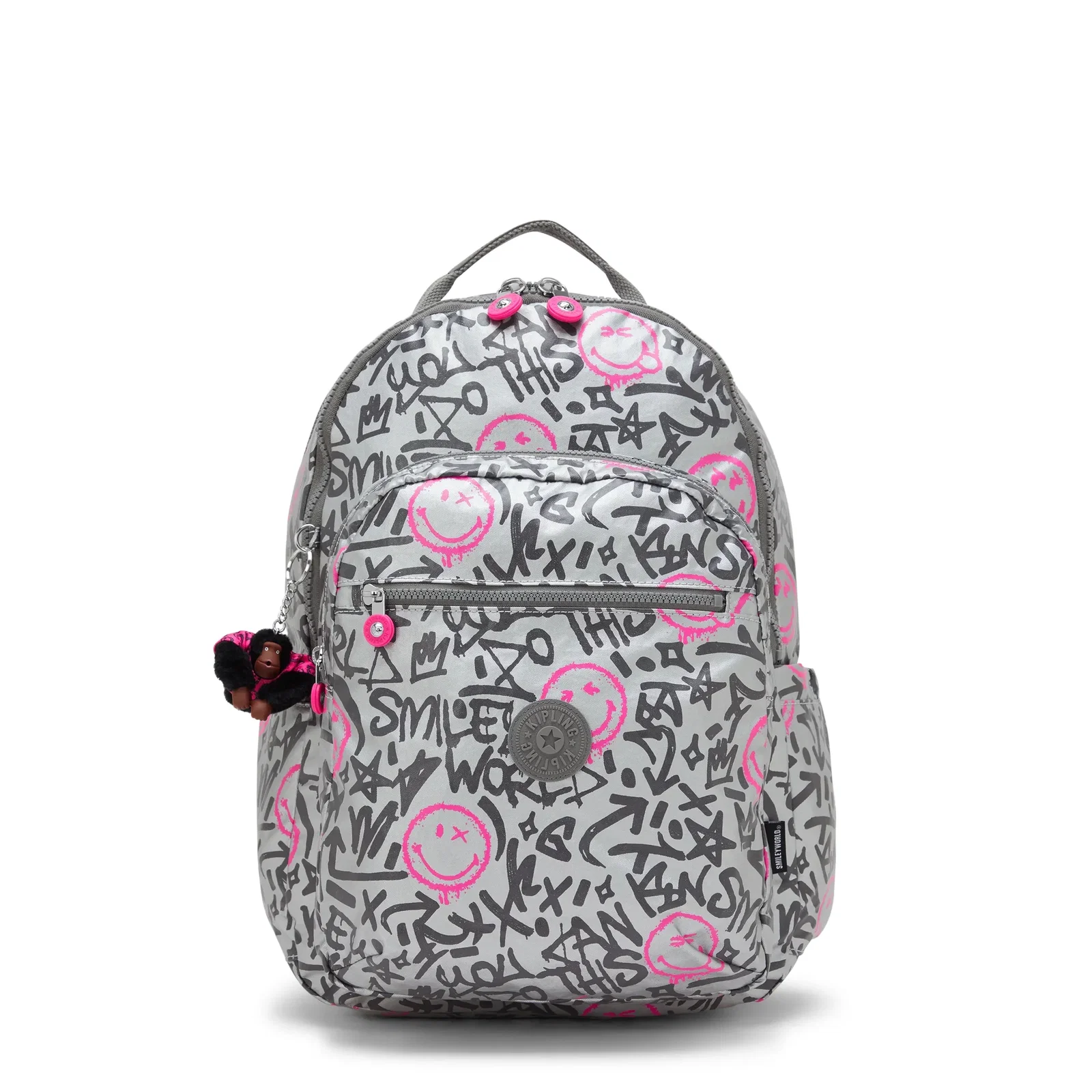 Seoul Lap Metallic 15" Laptop Backpack-Happy Silver