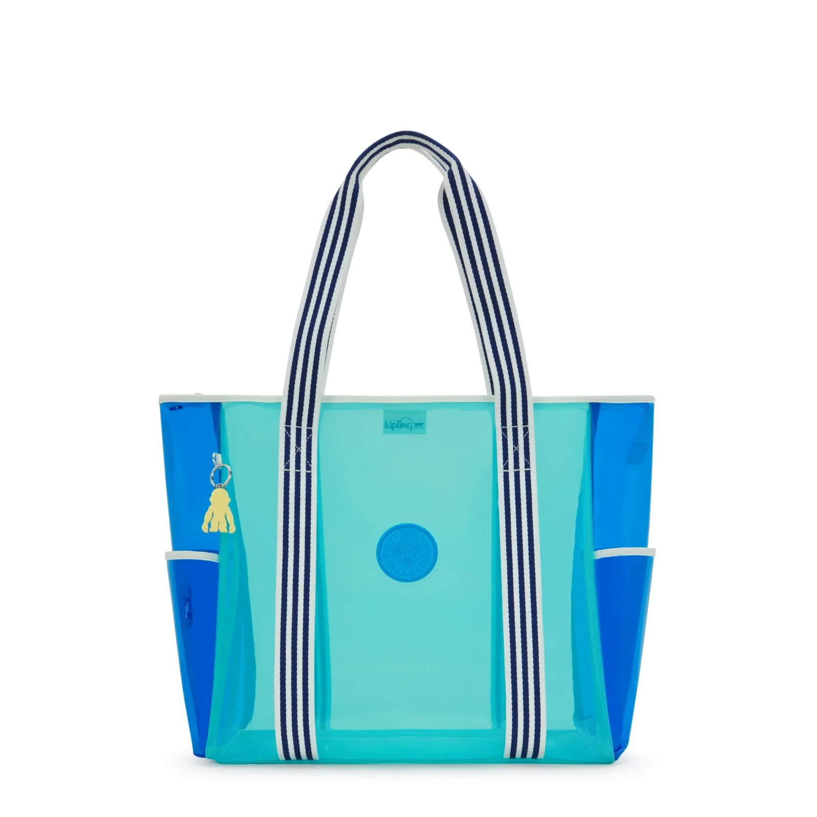 Jayla Clear Tote Bag-Aqua Gem Candy