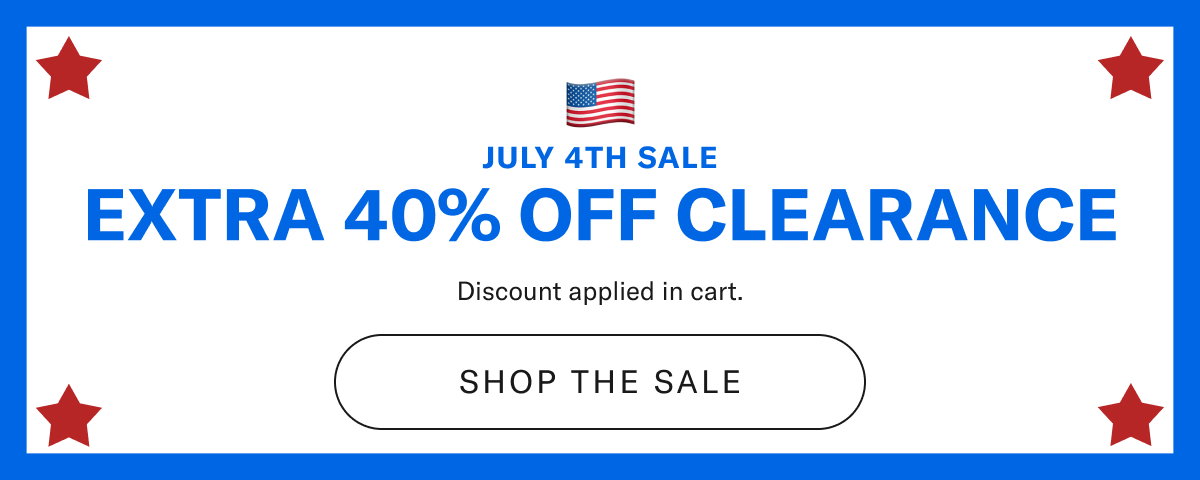 Extra 40% Off Clearance
