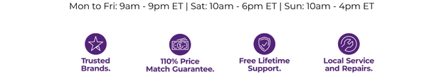 Our updated hours of service