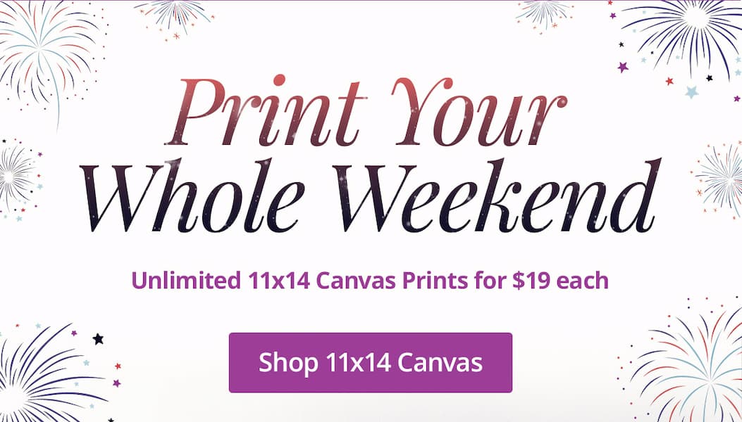 Print your whole weekend with unlimited 11x14 Canvas Prints for $19 each! Shop 11x14 Canvas