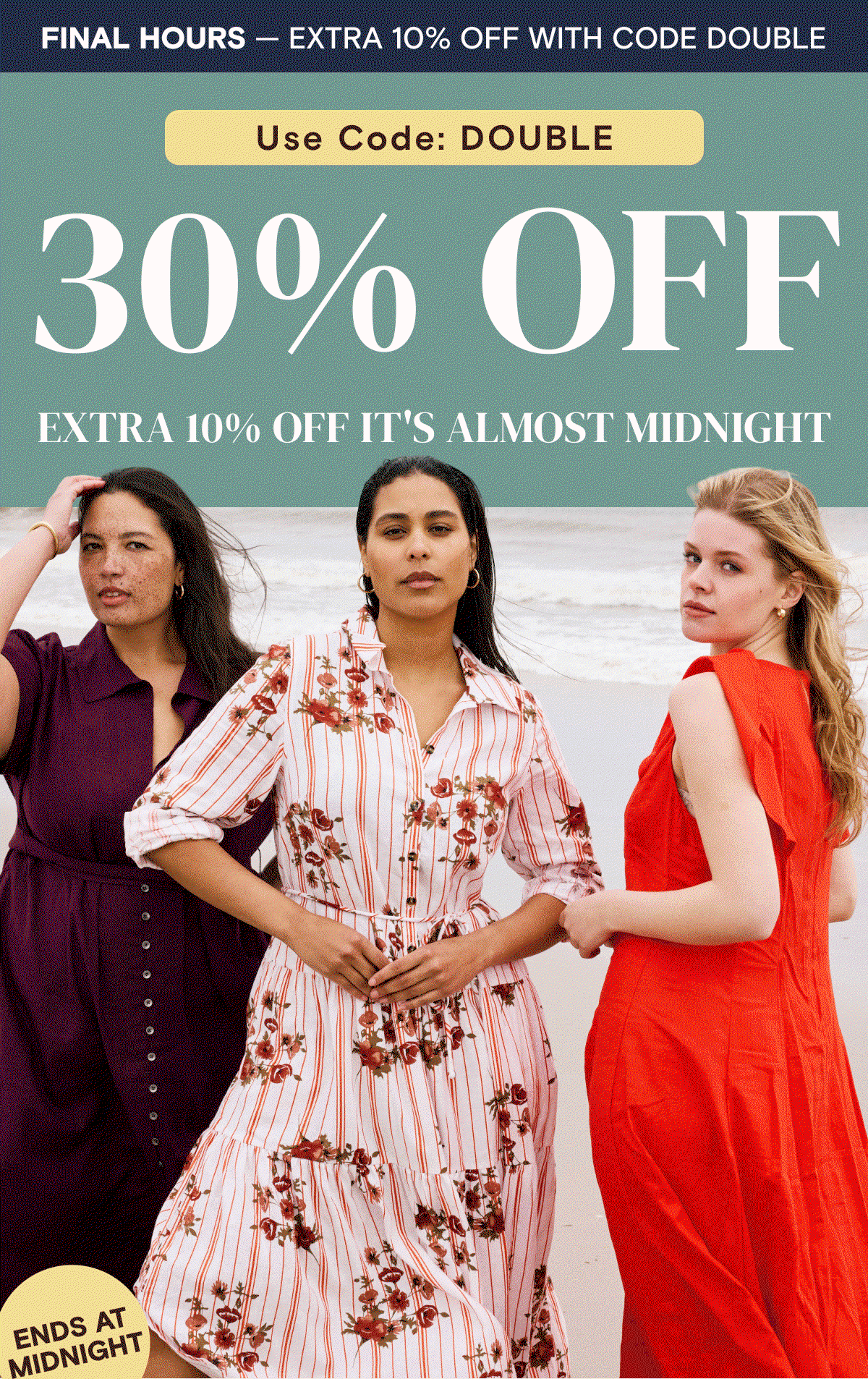 30% off plus extra 10% with code DOUBLE