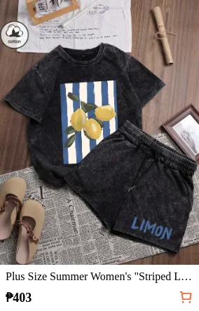Plus Size Summer Women s Striped...
