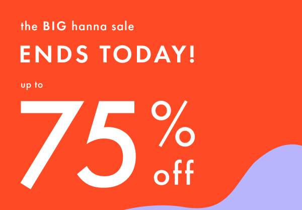 Ends Today! Up to 75% off