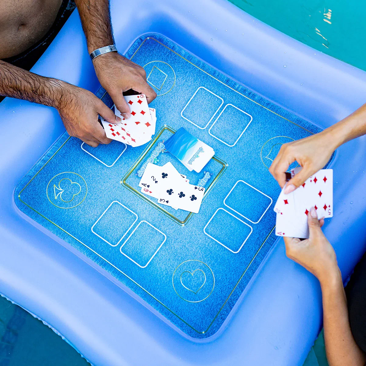 Image of Inflatable Floating Game Table and Waterproof Cards