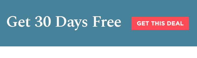 Come back and save! Get 30 Days Free