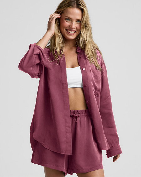 Sunkissed Cupro Button Down