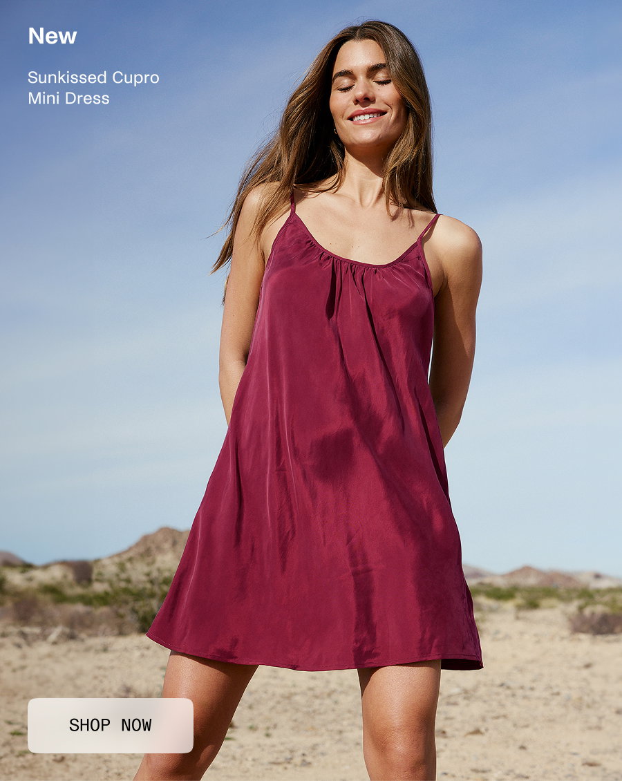SunKissed Cupro Mini Dress
