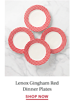 Lenox Gingham Red Dinner Plates  SHOP NOW