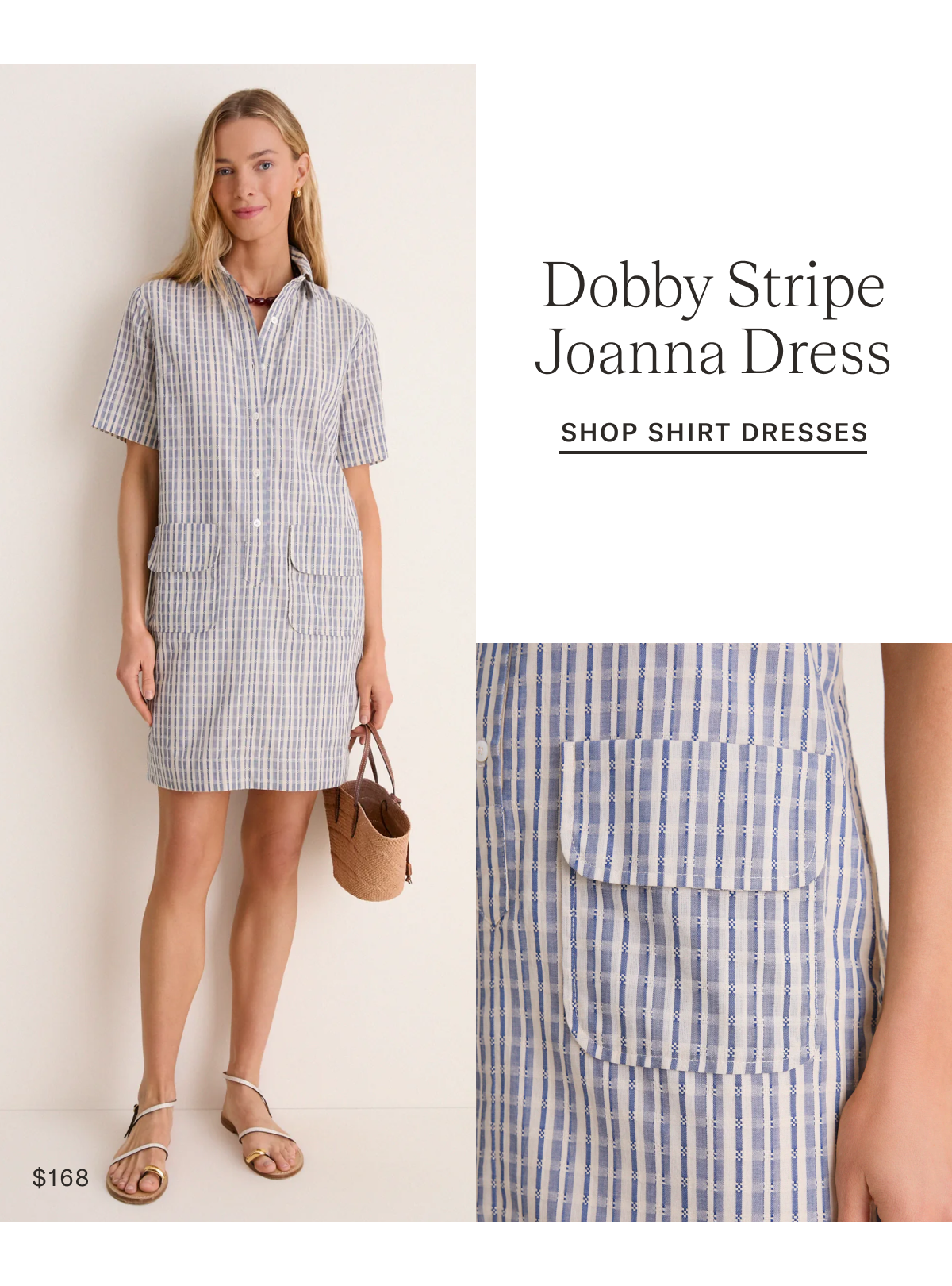 Dobby Stripe Joanna Dress