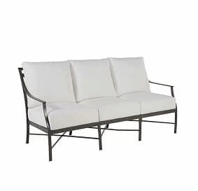 Monaco Slate Gray Aluminum Sofa