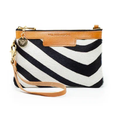 Mini Diana Clutch in Zebra