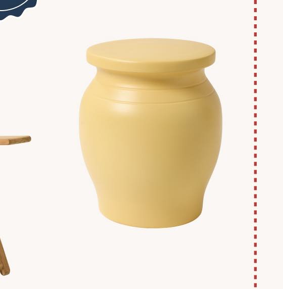 Pedestal Garden Stool