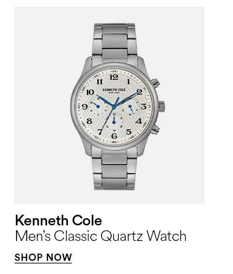KENNETH COLE - MEN'S CALSSIC QUARTZ WATCH - SHOP NOW >