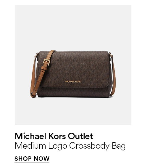 MICHAEL KOR SOUTLET - MEDIUM LOGO CROSSBODY BAG - SHOP NOW >
