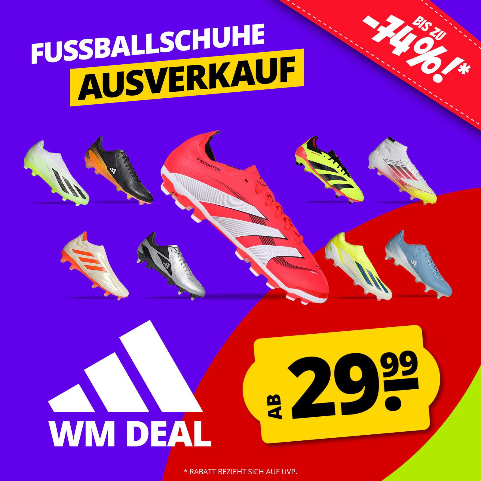 adidas Fussballschuhe ausverkauf