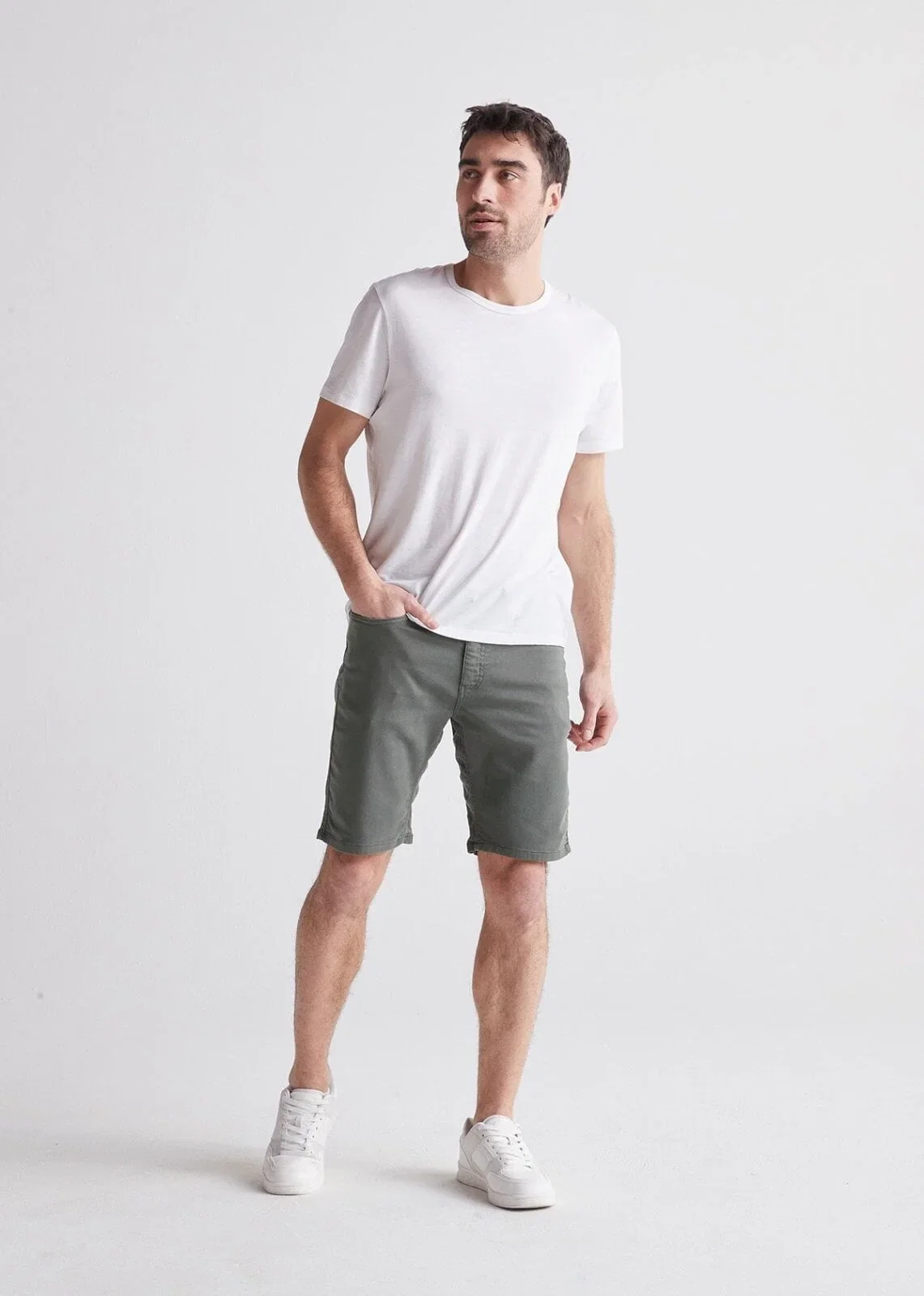 Image of No Sweat Short Slim - Gull