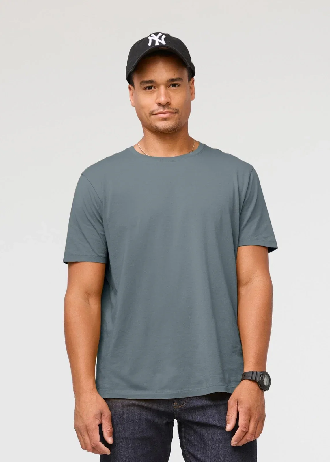 Image of PurePima Only Tee - Stone Blue
