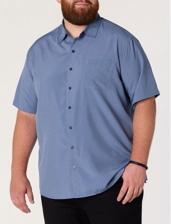 Striped Microfiber Sport Shirt