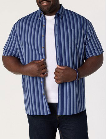 Easy-Care Striped Sport Shirt