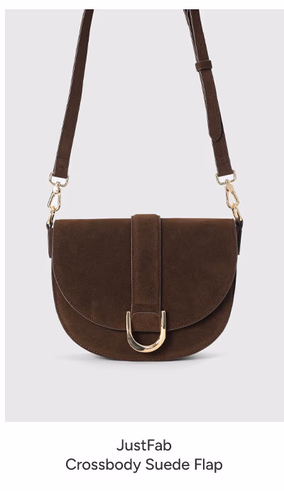 Crossbody Suede Flap