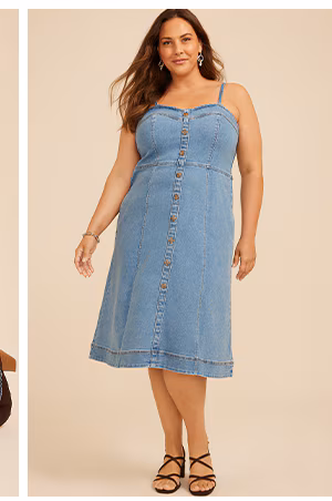 Model wearing maurices clothing.