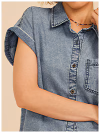 Model wearing maurices clothing.