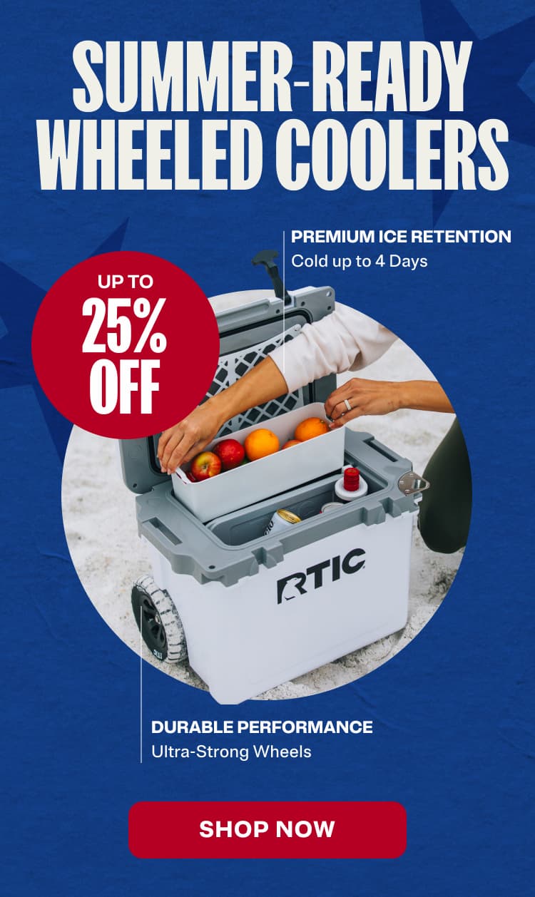 Summer-ready wheeled coolers up to 25% off