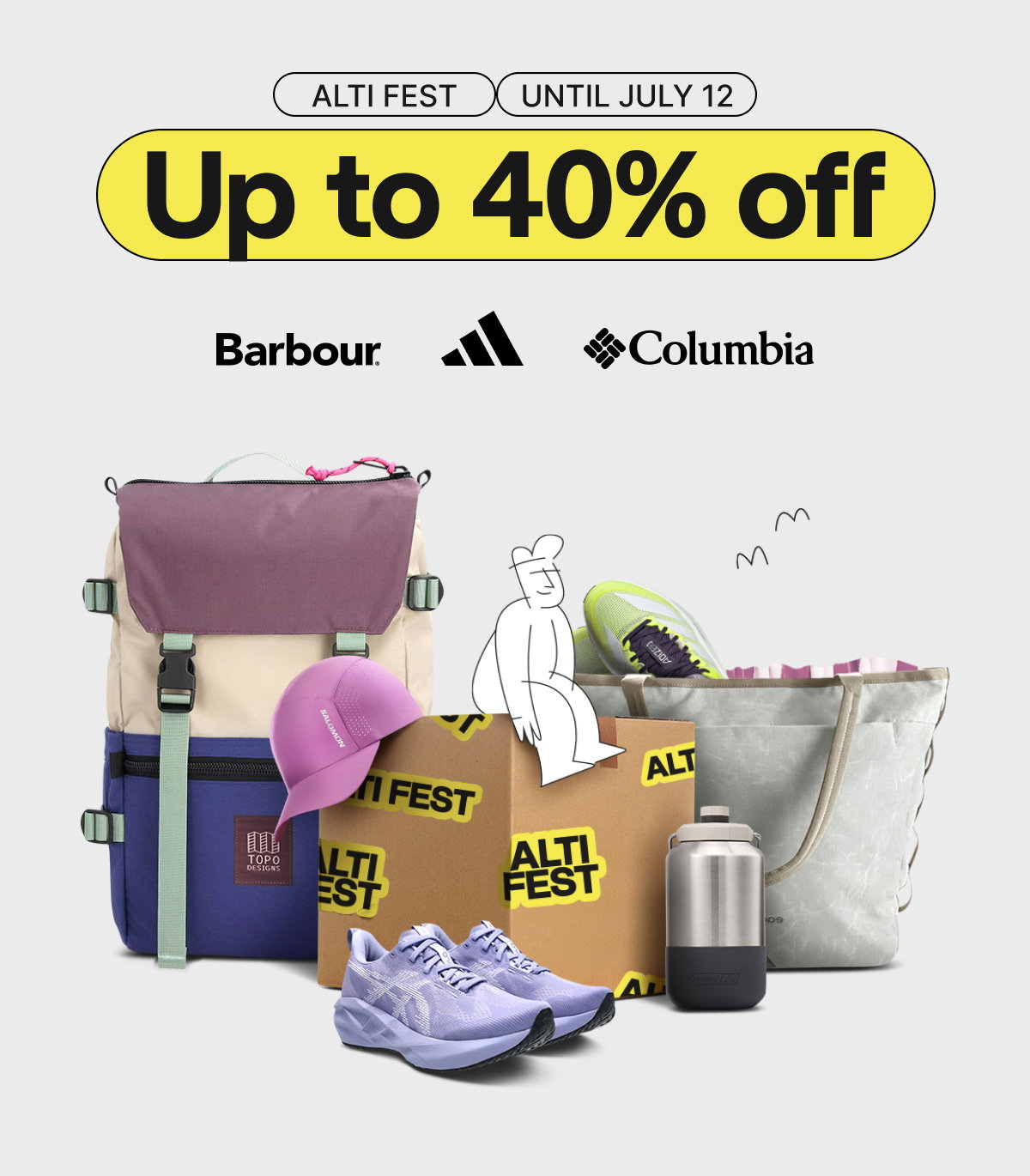 Alti Fest | Up to 40% off. Until July 12.