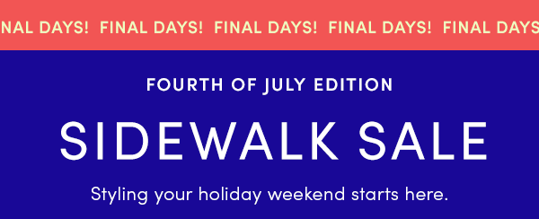 Sidewalk Sale