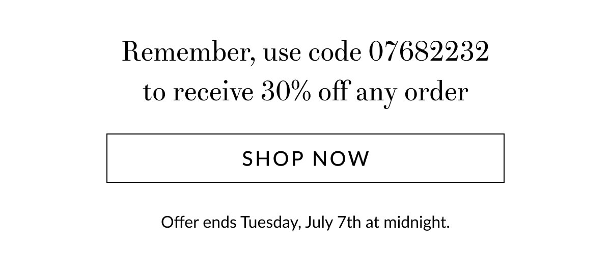 30% off any order [Click here to Shop now]