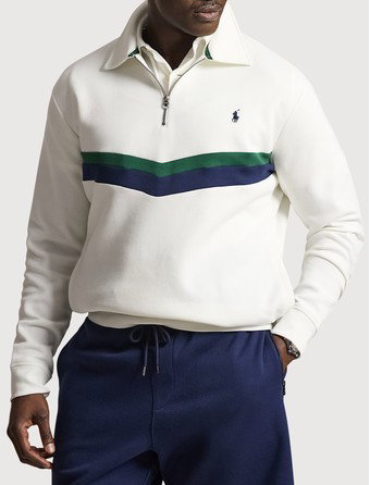Colorblocked 1/4-Zip Sweatshirt