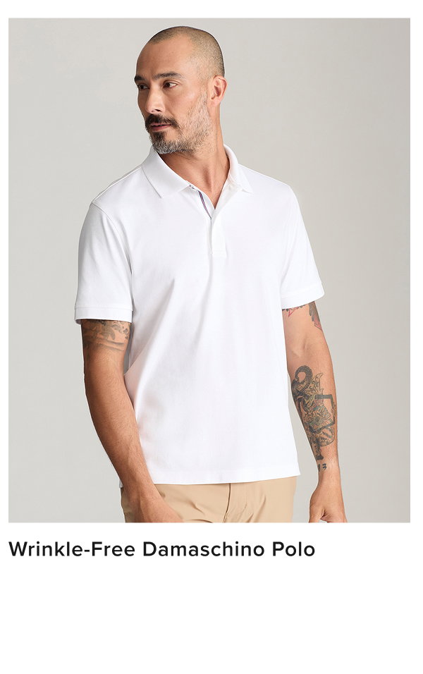 Wrinkle-Free Damaschino Polo