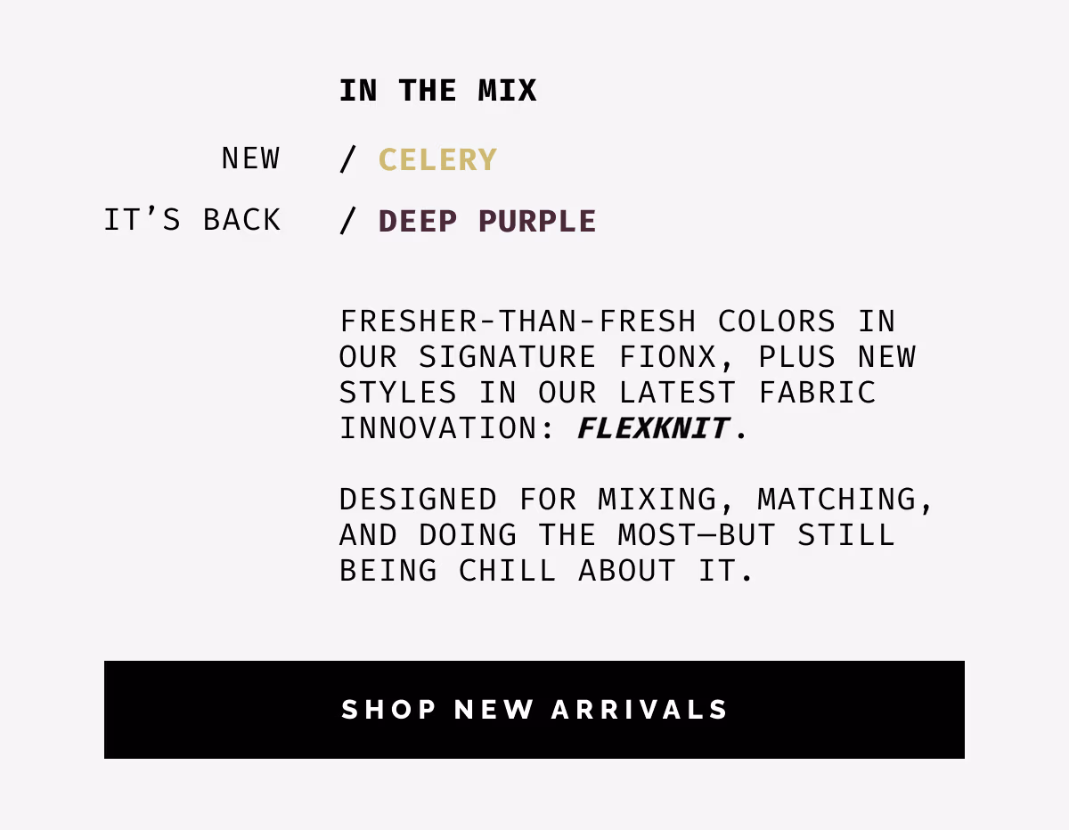 SHOP NEW ARRIVALS