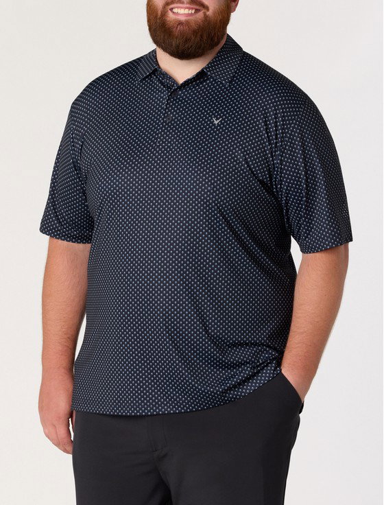 Golf Print Performance Polo Shirt