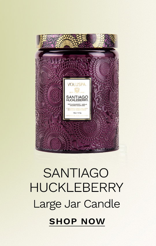 Santiago Huckleberry Large Jar Candle