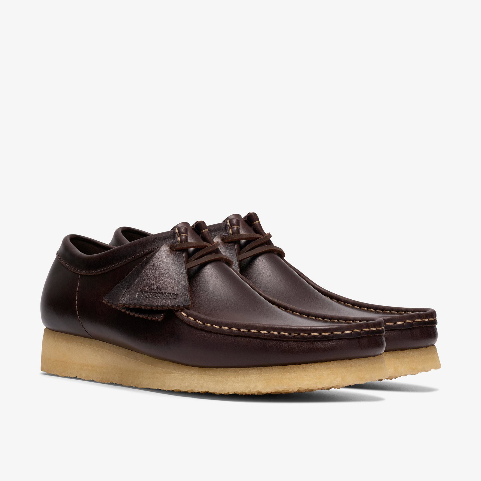 Shop Wallabee Dark Brown Leather
